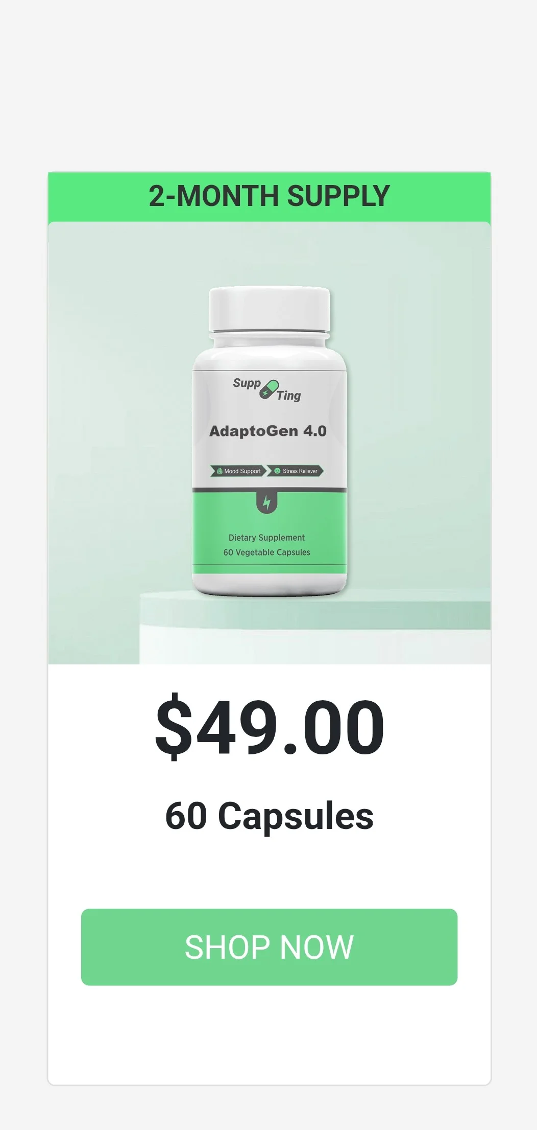 AdaptoGen 4.0™ 1 bottle pricing